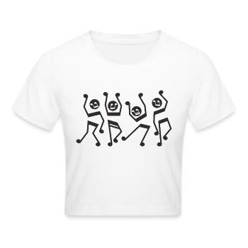 Dance - Frauen Cropped T-Shirt - Weiß - Vorne - Marisol (170cm)