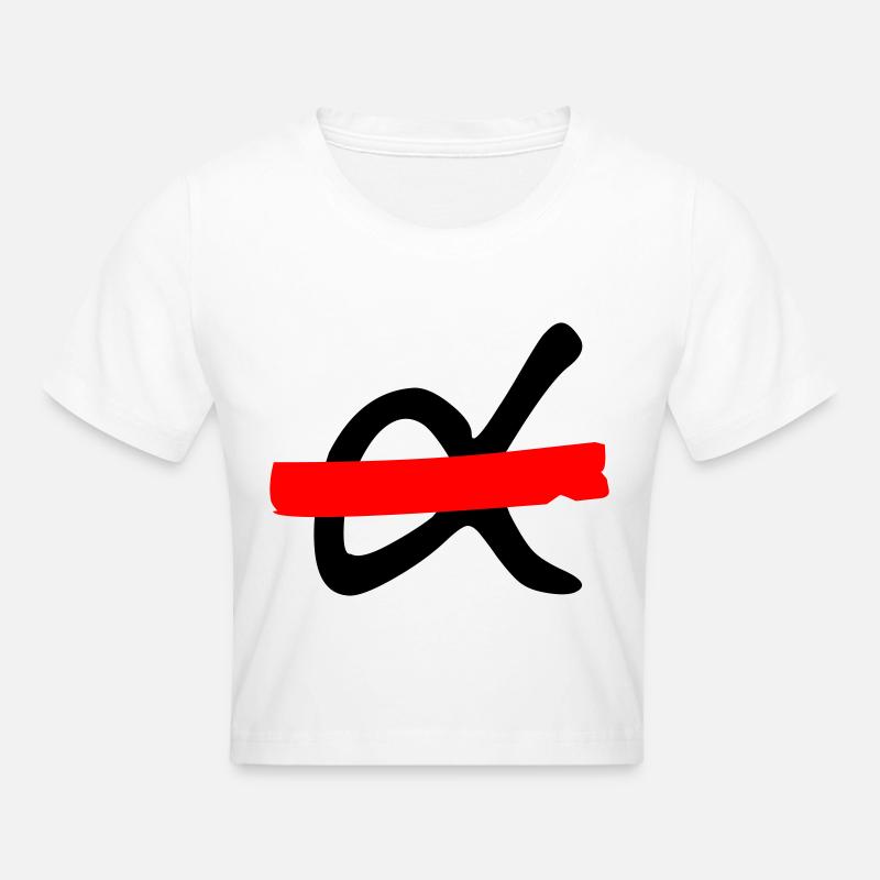NO Macho logo - Crop top - blanc