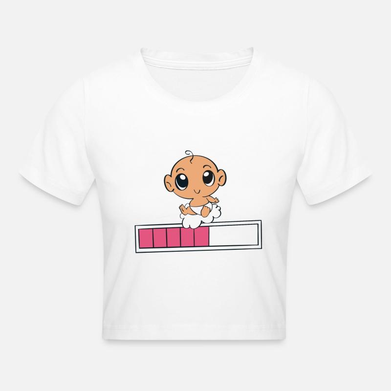 Baby loading - Crop top - blanc