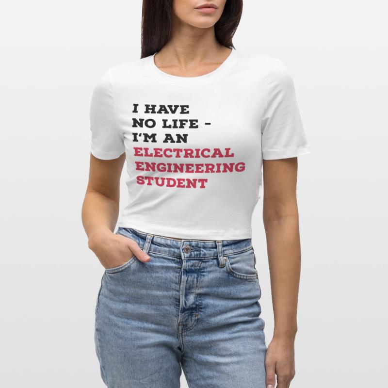 Electrical Engineering Studies Cropped T-Shirt