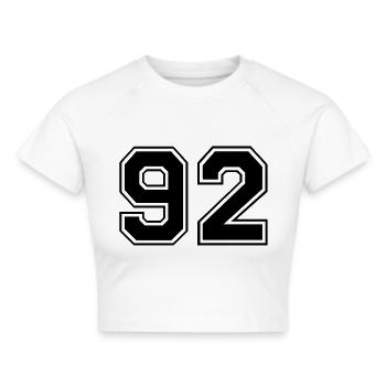 92 - Cropped T-Shirt - white - Front - Marisol (170cm)