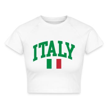 Drapeau italien - Crop top - blanc - Devant - Marisol (170cm)