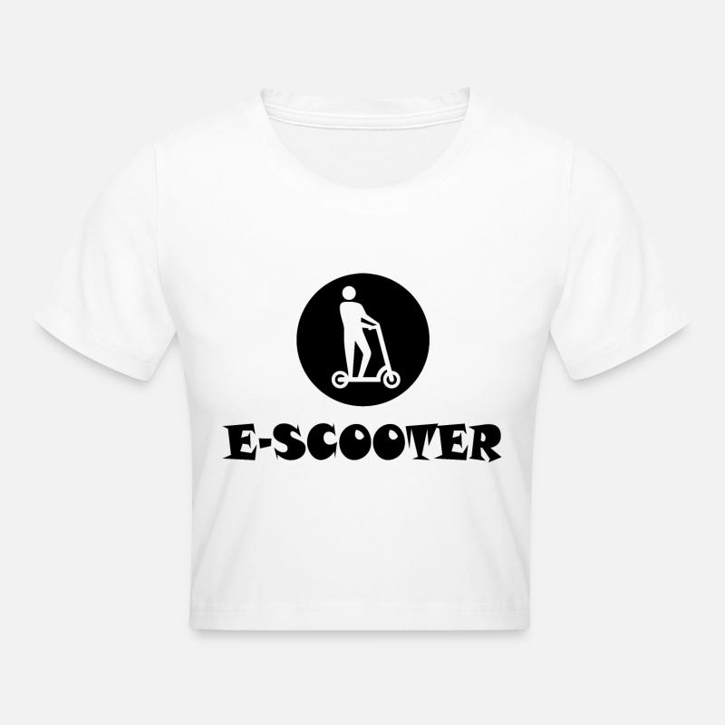 E-Scooter E-Roller Scooter - Crop top - blanc