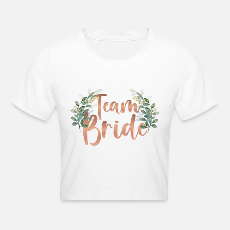 Chemise Team Bride - Crop top - blanc