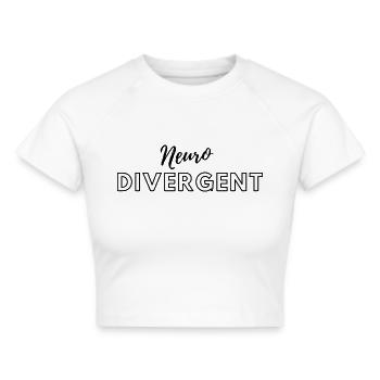 Neurodivergent - Crop top - blanc - Devant - Marisol (170cm)