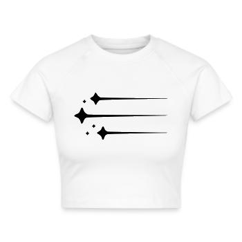 Lignes d’étoiles filantes - Crop top - blanc - Devant - Marisol (170cm)