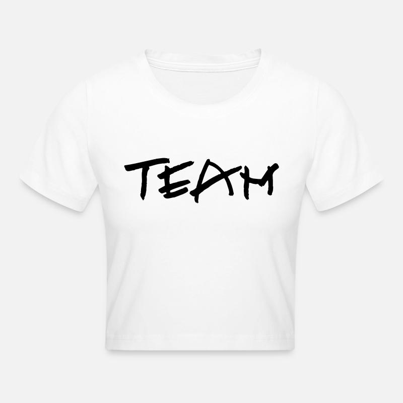 kl_team_vec_1 fr - Crop top - blanc