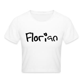florian - Cropped T-Shirt - white - Front - Marisol (170cm)