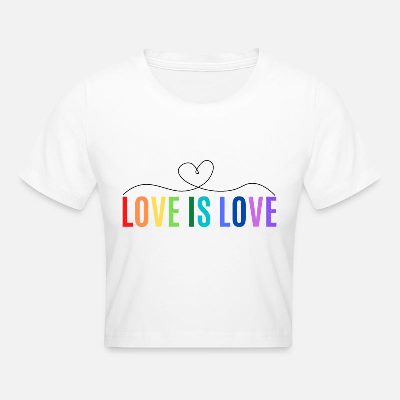 L’AMOUR EST L’AMOUR - Crop top - blanc