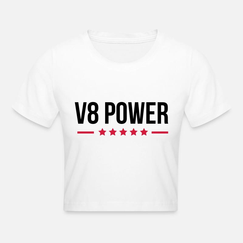 V8 Power - Crop top - blanc