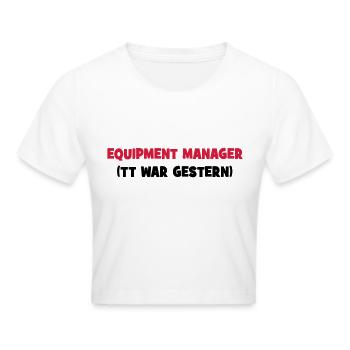 reiten - Frauen Cropped T-Shirt - Weiß - Vorne - Marisol (170cm)