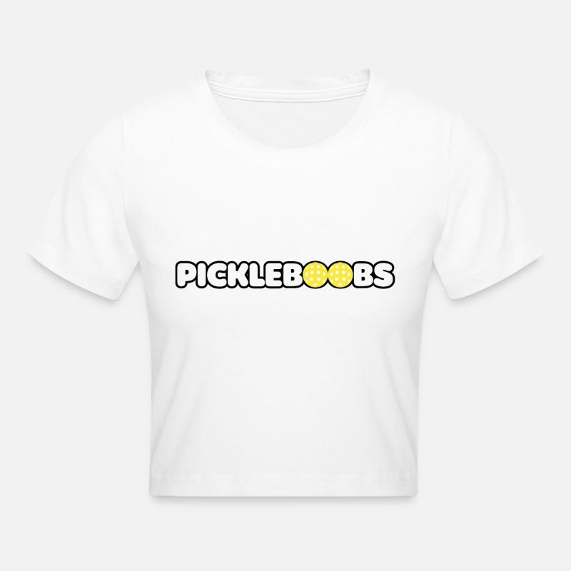 Pickleboobs - Cropped T-Shirt - white