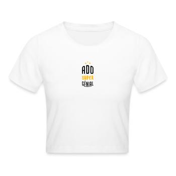 tiener / teen / teenager / kind - Cropped T-Shirt - wit - Voor - Marisol (170cm)