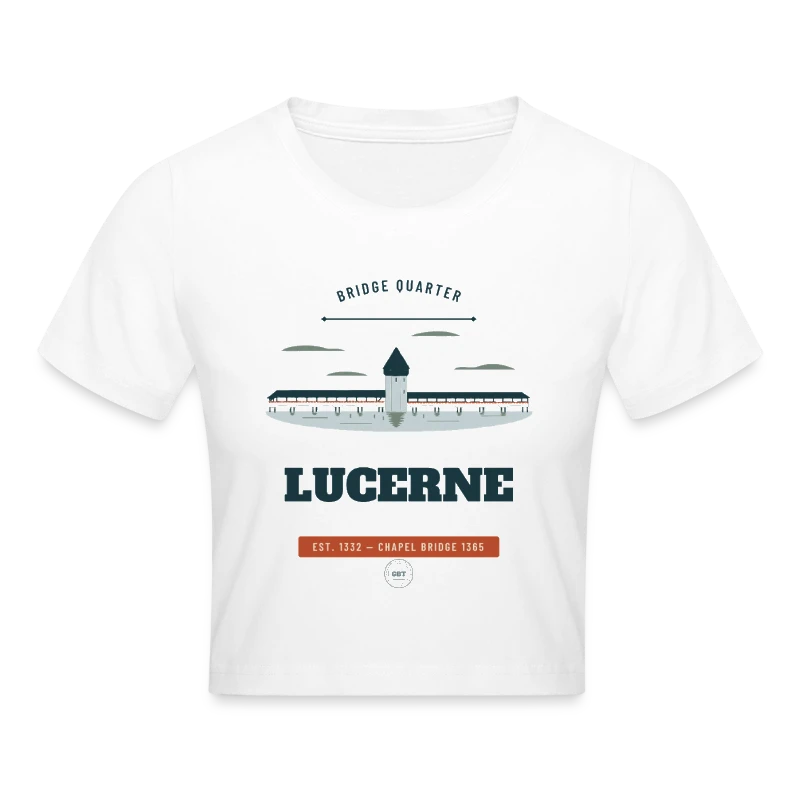 Abzeichen Lucerne auf cropped t-shirt