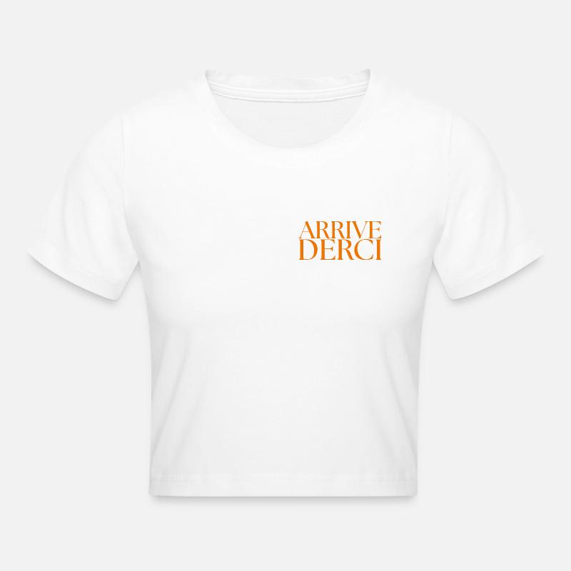 Arrivederci Typer - Crop top - blanc