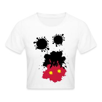 Mouse spots - Cropped T-Shirt - white - Front - Marisol (170cm)