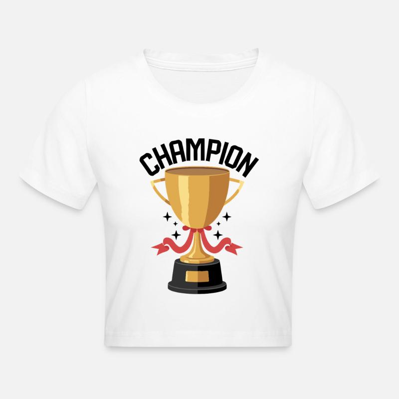 TSHIRT COOL, CHAMPION - Crop top - blanc