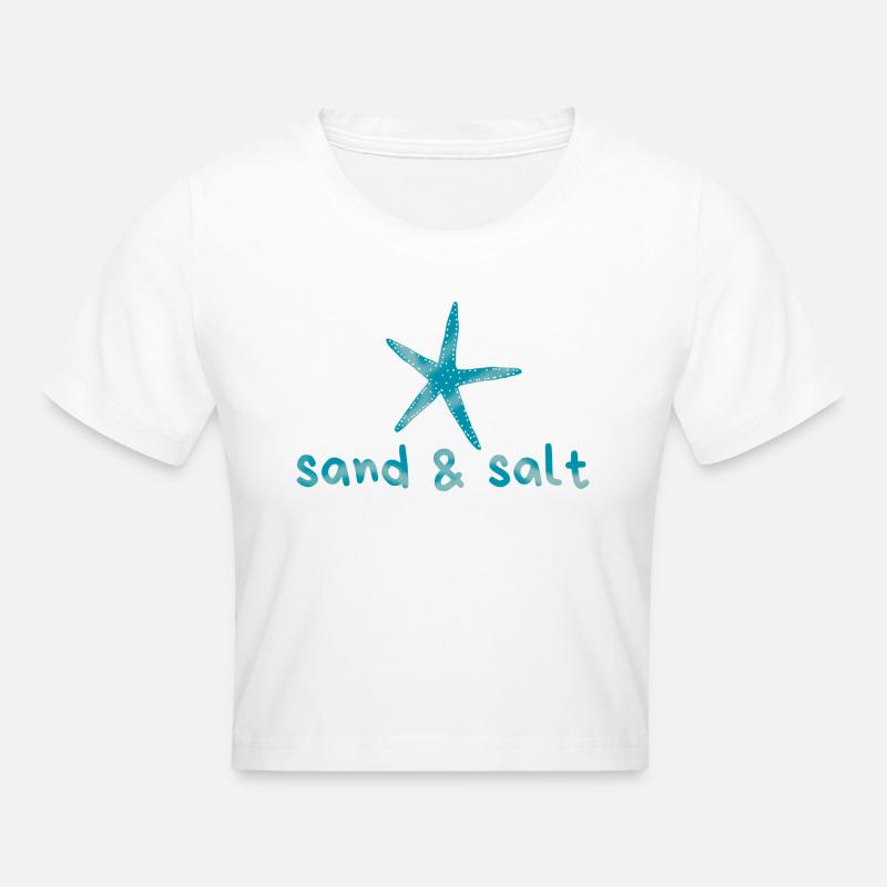 SABLE & SEL - Crop top - blanc
