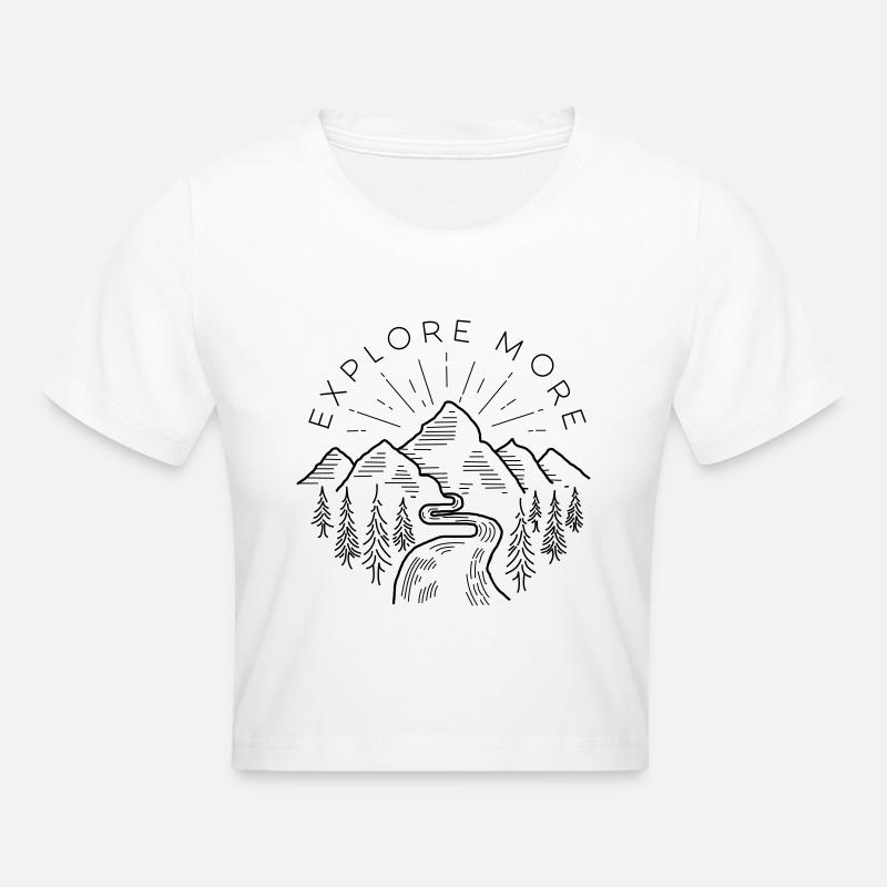Explore more - Crop top - blanc