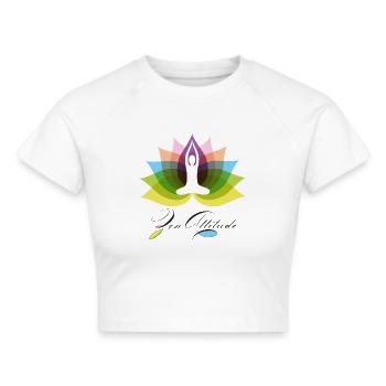 Zen Attitude - Cropped T-Shirt - white - Front - Marisol (170cm)