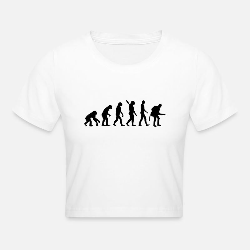 Évolution Musicien - Crop top - blanc
