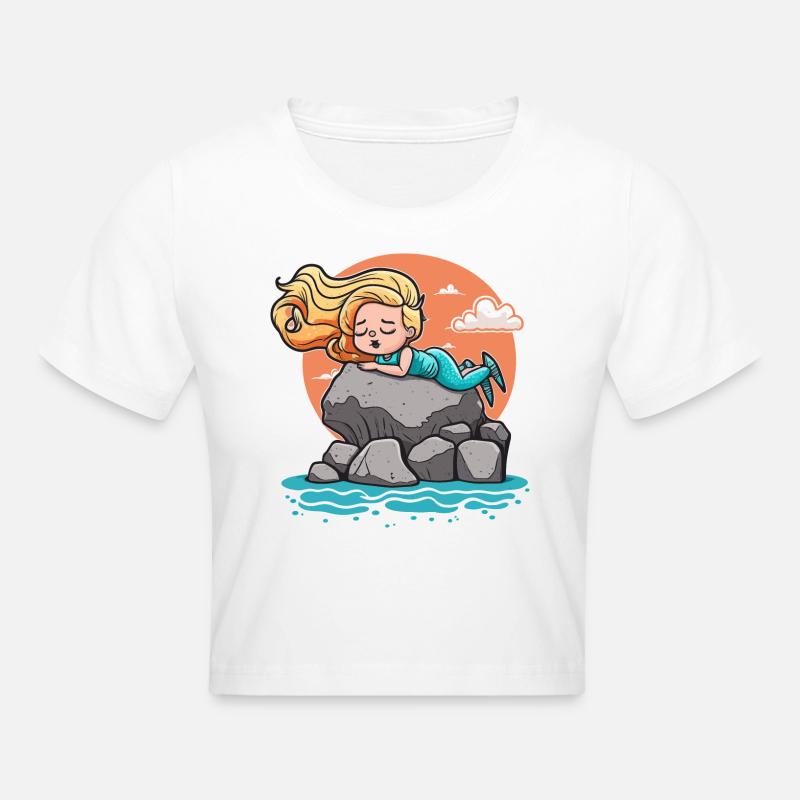 Beauté en bord de mer - Crop top - blanc
