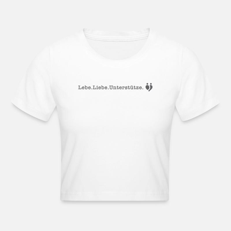 Marla_grau - Crop top - blanc