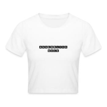 einen Moment noch - Frauen Cropped T-Shirt - Weiß - Vorne - Marisol (170cm)