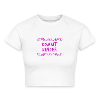 na los - Frauen Cropped T-Shirt - Weiß - Vorne - Marisol (170cm)