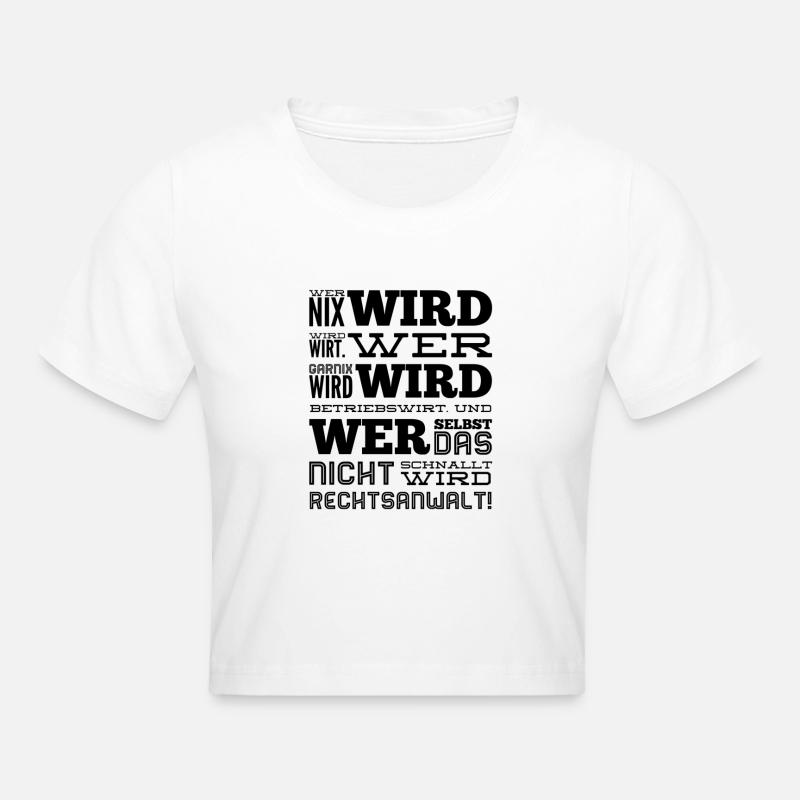 Everybody's going to have something - Cropped T-Shirt - white