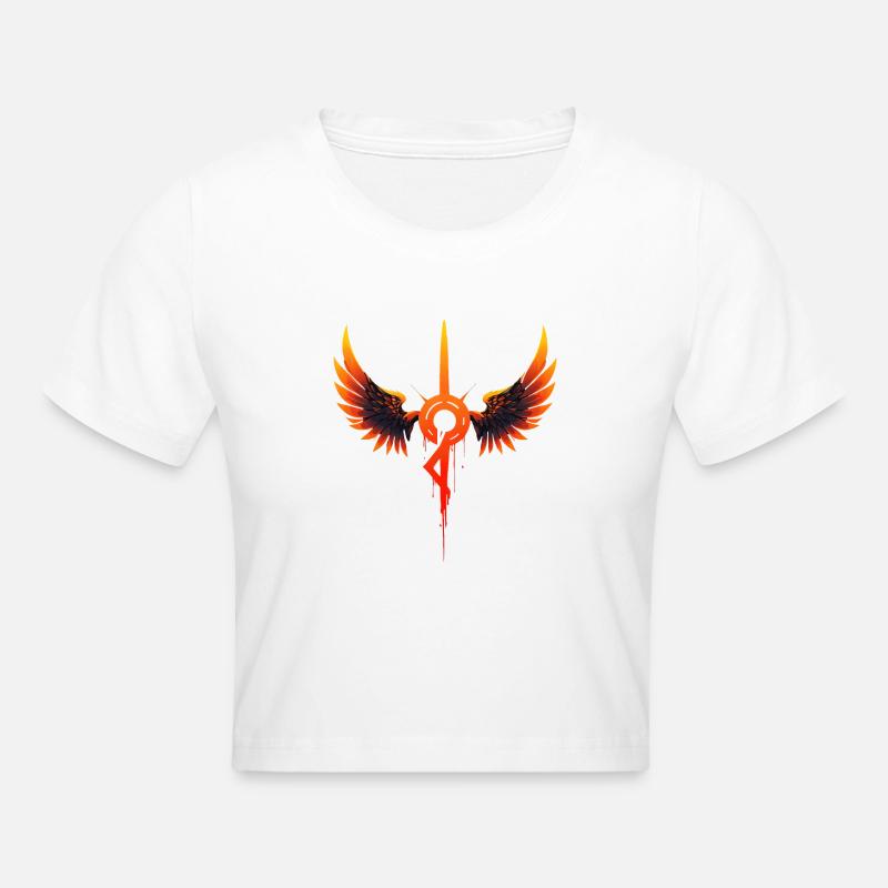 Symbole de l’aile de feu - Crop top - blanc