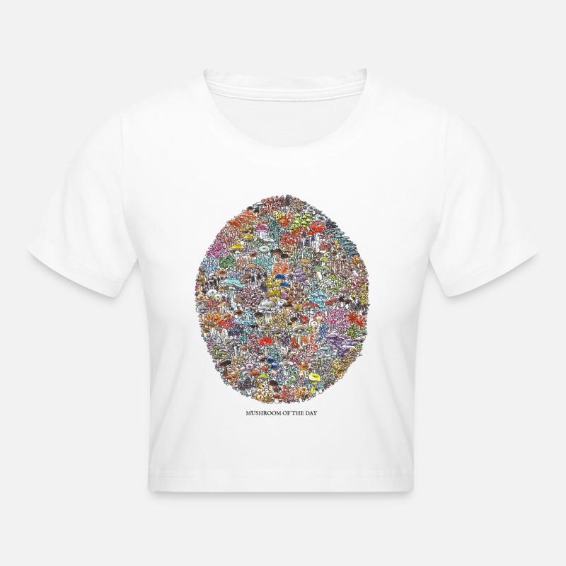 Champignon du jour - Crop top - blanc