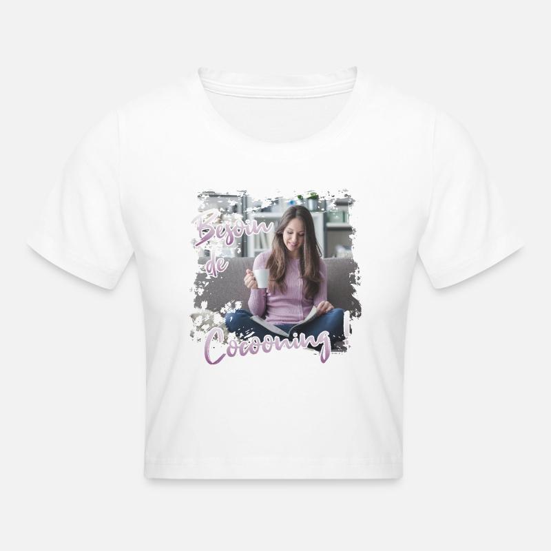 Besoin de Cocooning - Crop top - blanc