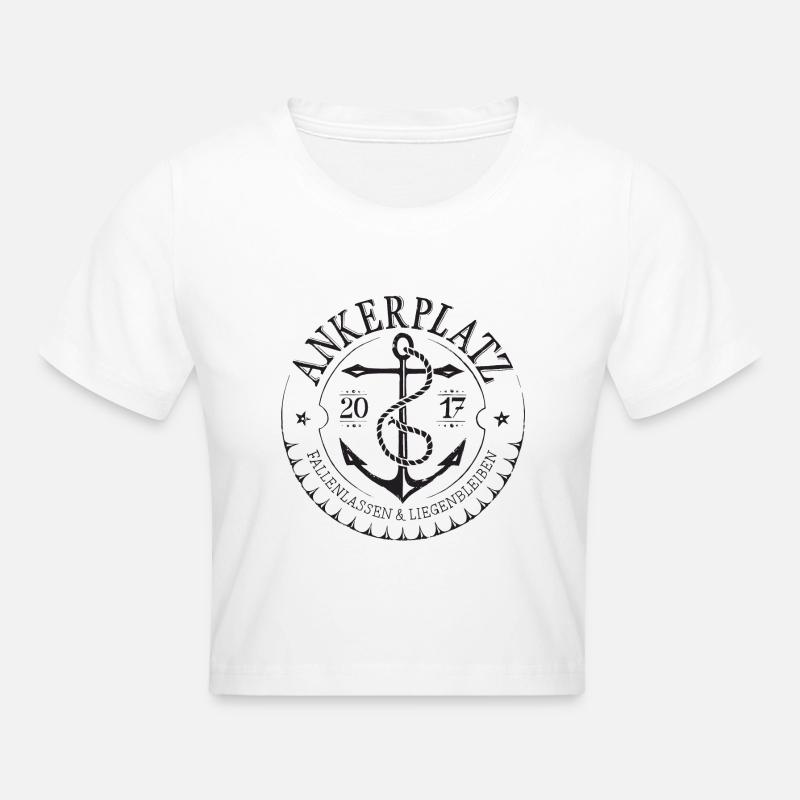 noir d'amarrage - Crop top - blanc
