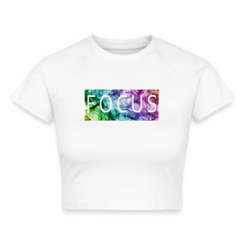 FOCUS - Style - Cropped T-Shirt - white - Front - Marisol (170cm)