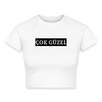 çok güzel Black - Crop top - blanc - Devant - Marisol (170cm)