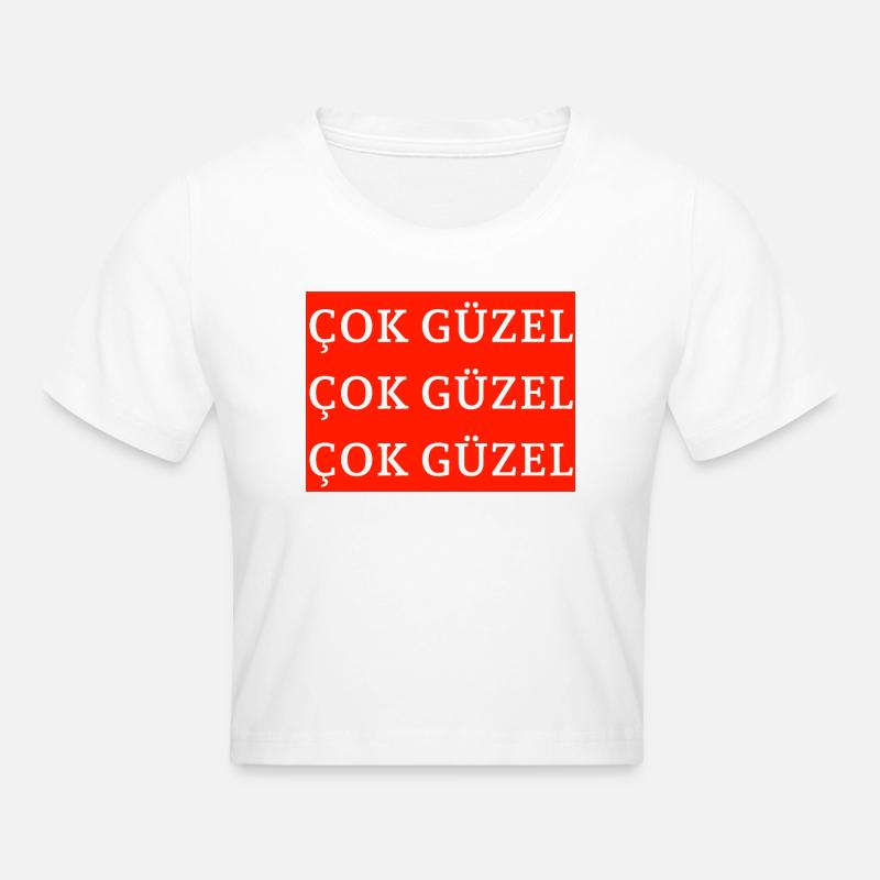 çok güzel turc - Crop top - blanc