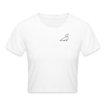 Gravhund, Gravhund, Gravhund, Strihåret gravhund Line Art - Cropped T-Shirt - hvid - Foran - Marisol (170cm)