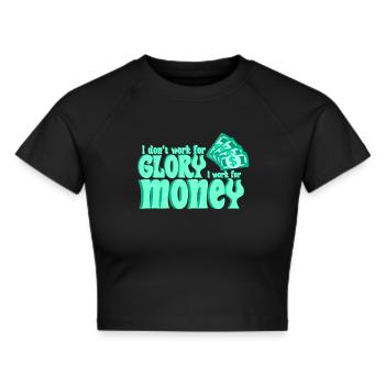 Das Leben eines kleinen Designers - Frauen Cropped T-Shirt - Schwarz - Vorne - Marisol (170cm)