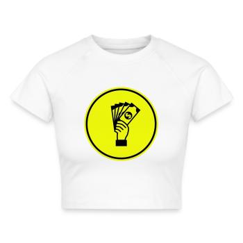 Monnaie Monnaie Silhouette - Crop top - blanc - Devant - Marisol (170cm)