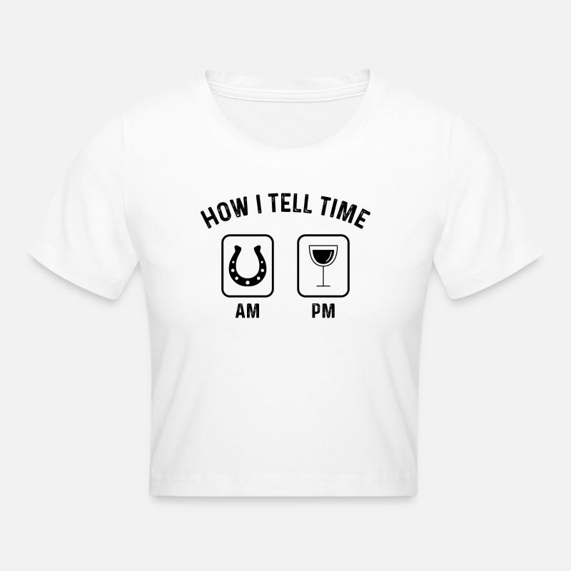 Comment dire l’heure sur PM 2 - - Crop top - blanc