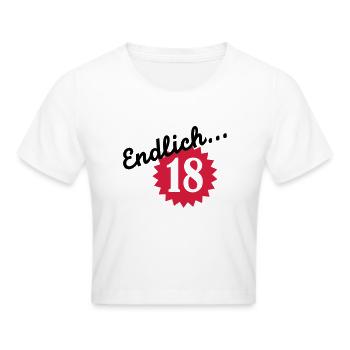 18 Geburtstag - Frauen Cropped T-Shirt - Weiß - Vorne - Marisol (170cm)