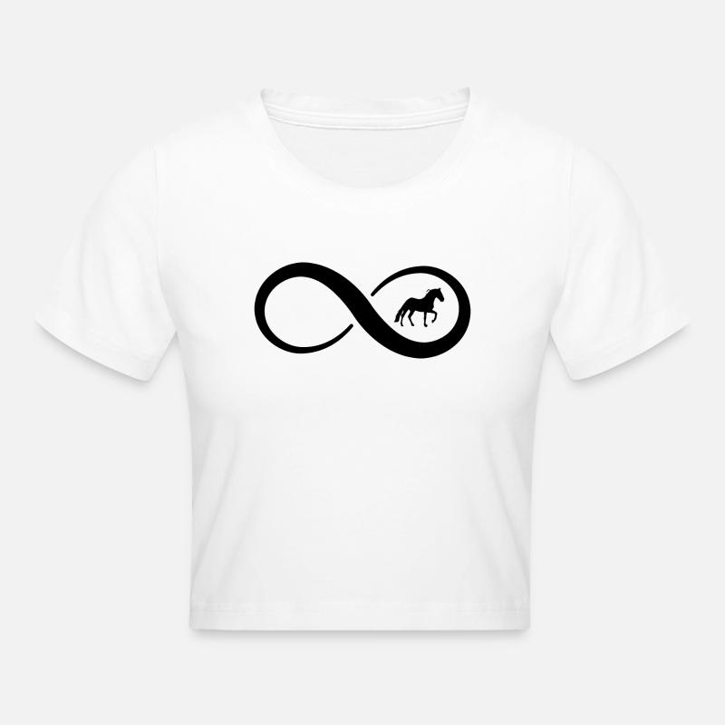 Infini et Cheval - - Crop top - blanc
