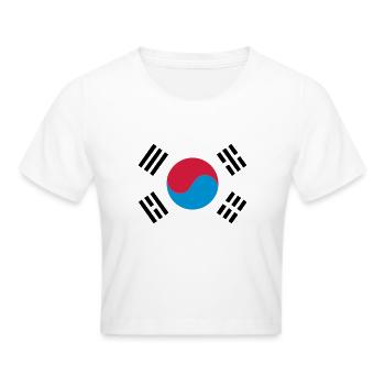 South Korea - Frauen Cropped T-Shirt - Weiß - Vorne - Marisol (170cm)