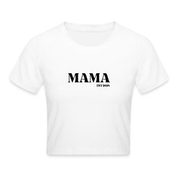 Beste Mama 2024 - Frauen Cropped T-Shirt - Weiß - Vorne - Marisol (170cm)
