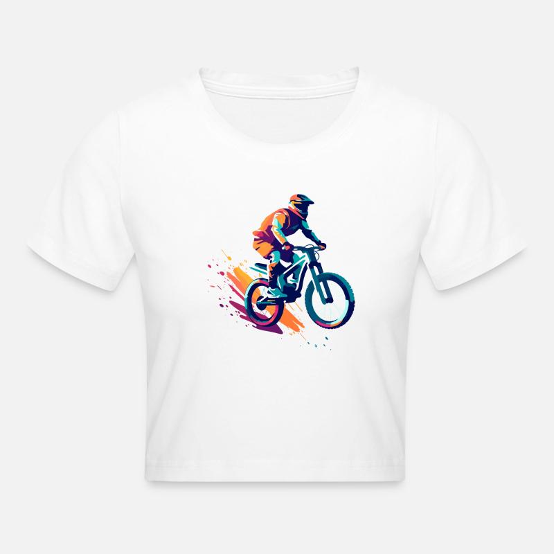 Conception de VTT - Crop top - blanc