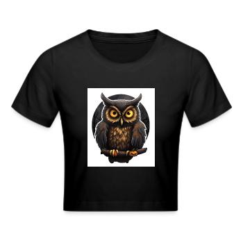 Hibou - Crop top - noir - Devant - Marisol (170cm)