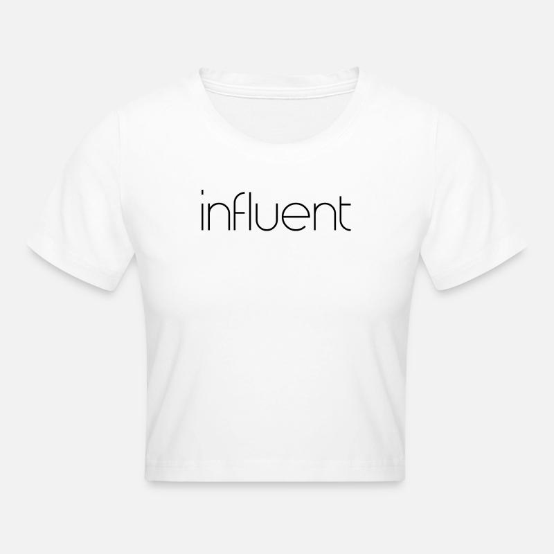 Influent - Cropped T-Shirt - white