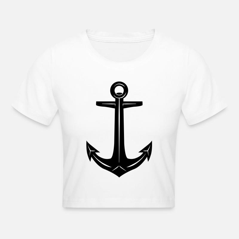Ancre - Crop top - blanc