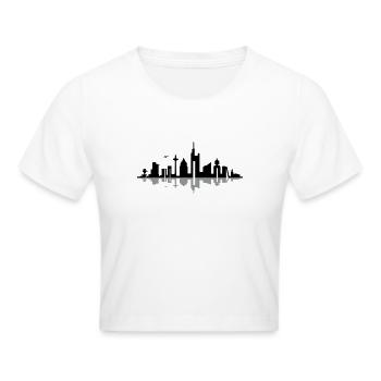Skyline - Frankfurt am Main - Frauen Cropped T-Shirt - Weiß - Vorne - Marisol (170cm)